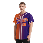 Custom Orange Purple Gradient Fashion Personalized Authentic Baseball Jersey BSBJ01-D0a7a08