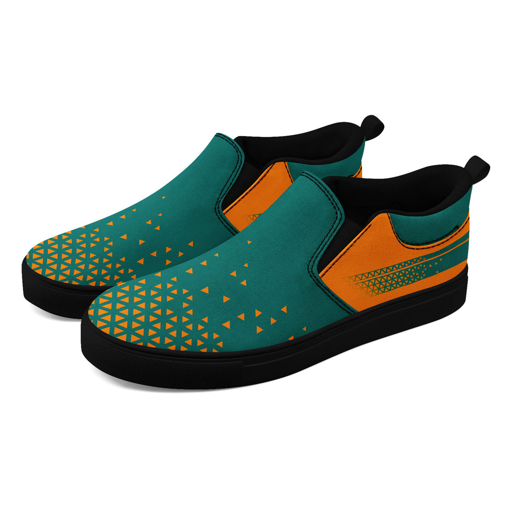 Custom Canvas Sneakers Personalized Slip On Shoes FN071-E023042-6