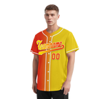 Custom Orange Yellow Gradient Fashion Personalized Authentic Baseball Jersey BSBJ01-D0a707e