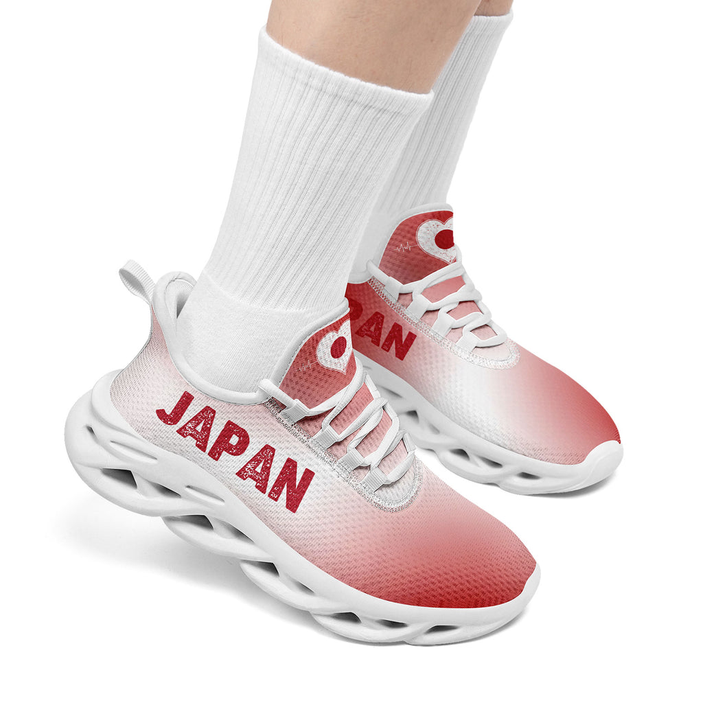 Custom Japan 2026 World Cup Sneakers DIY Country Flag Running Shoes Lightweight Sport Shoes Gift for Football Fans Personalized Team Name and Logo FN003-F025044-2