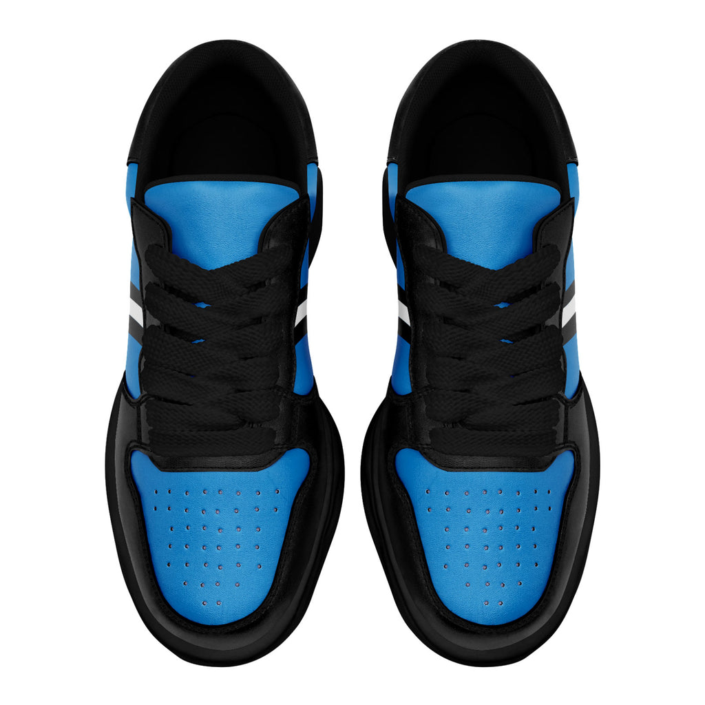 Custom Blue Black Carolina Shoes Personalized Sneaker FN032-D020389-5