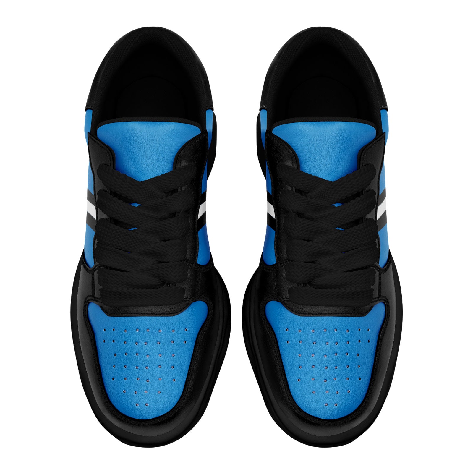 Custom Blue Black Carolina Shoes Personalized Sneaker FN032-D020389-5