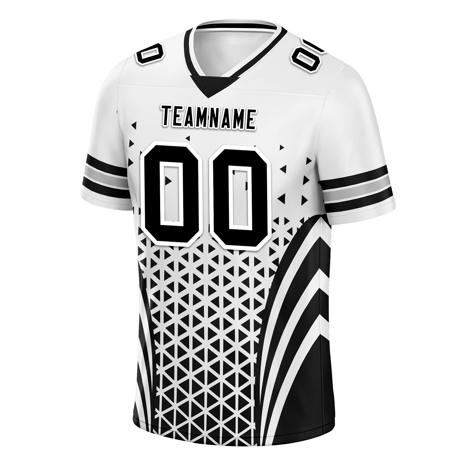 Custom Black White Nevada Personalized Authentic Football Jersey FBJ02-D023033-20