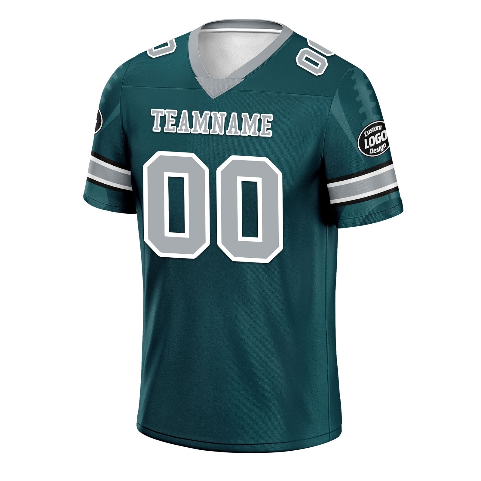 Custom Green Philadelphia Personalized Authentic Football Jersey FBJ02-D025033-21