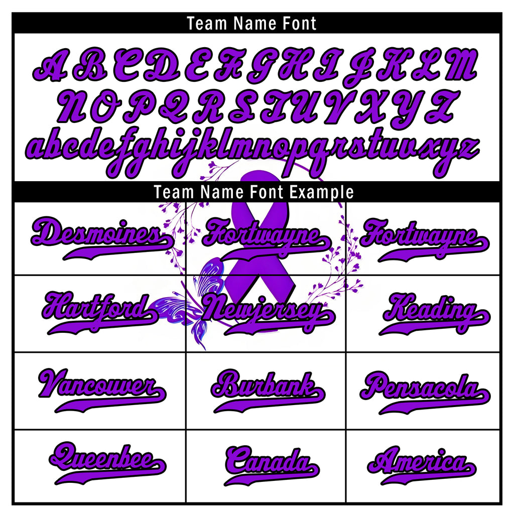 Custom White World Cancer Day Personalized Authentic Baseball Jersey BSBJ01-E06020-8