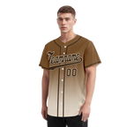Custom Brown White Fade Fashion Personalized Authentic Baseball Jersey BSBJ01-D0a70fe