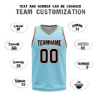 Custom Glacier Blue Brown Red San Antonio City Edition Personalized Reversible Basketball Set Sports Basketball Jersey BBJ01R-D0610-27