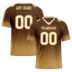 Custom Camel Fade Fashion Personalized Authentic Football Jersey FBJ02-D06093