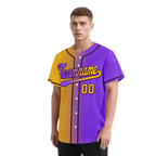 Custom Yellow Pink Gradient Fashion Personalized Authentic Baseball Jersey BSBJ01-D0a7a0a