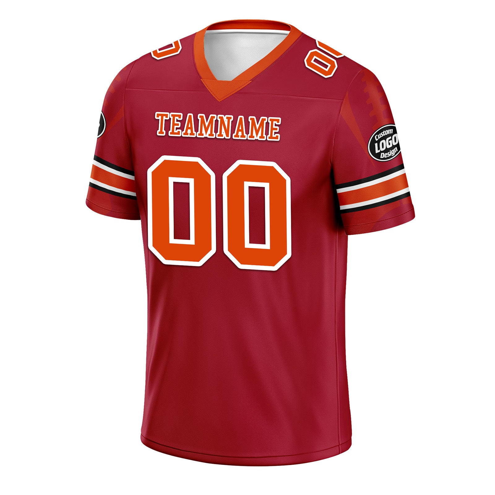 Custom Red Tampa Bay Personalized Authentic Football Jersey FBJ02-D025033-28