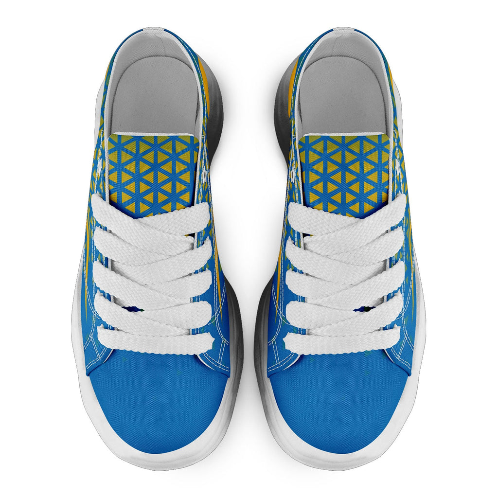 Custom Blue White California Shoes Personalized Sneaker FN038-D023003-22 Custom Online