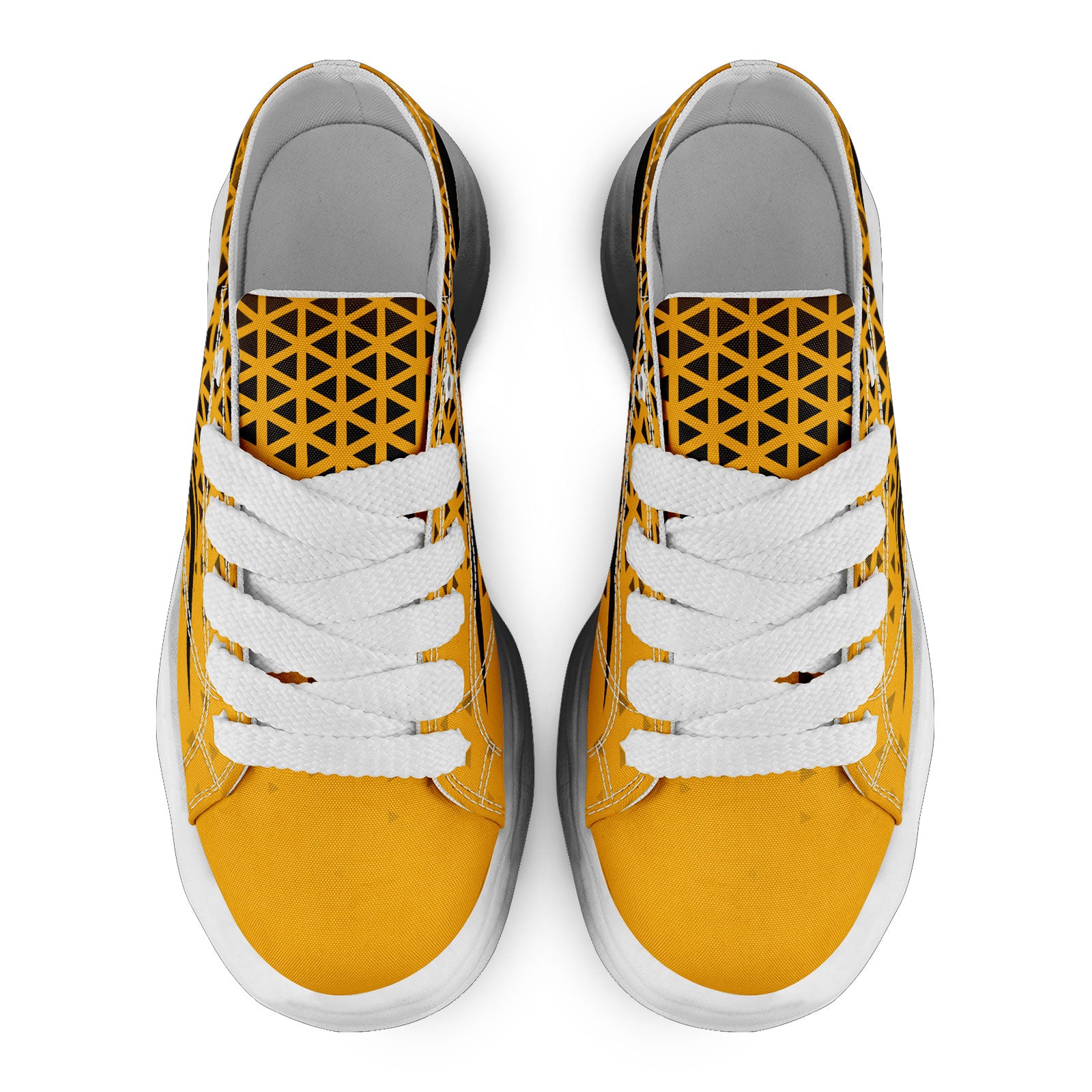 Custom Yellow Black Pennsylvania Football Jersey and Sports Shoes Combo Offer Personalized Combo ZH-D023031-30
