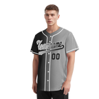 Custom Black Grey Gradient Fashion Personalized Authentic Baseball Jersey BSBJ01-D0a7a07