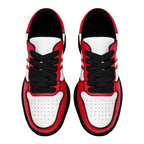 Custom Red White Kansas City Shoes Personalized Sneaker FN032-D020389-18