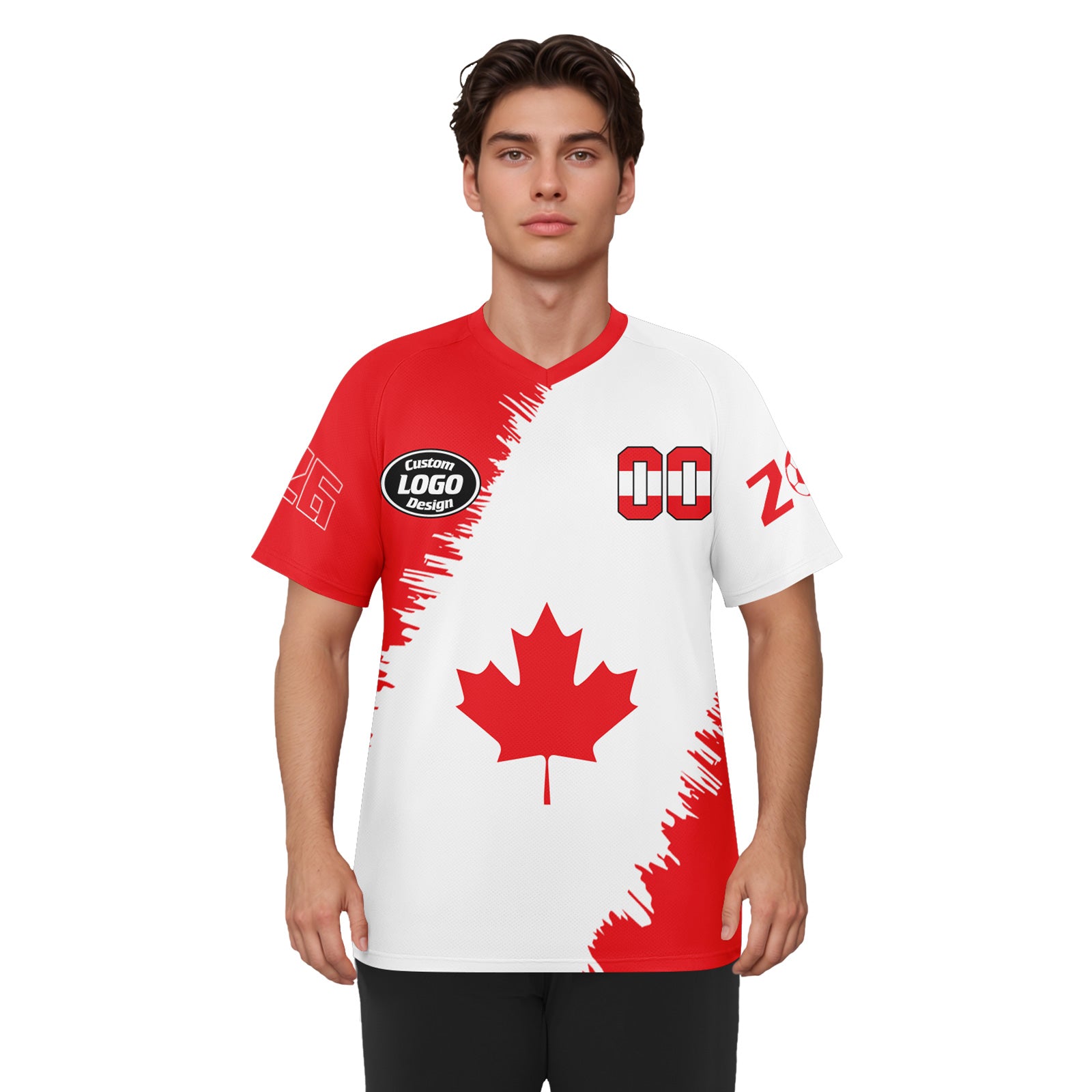 Custom Canada 2026 World Cup Football Shirt Customized Soccer Jersey for Fans Add Your Name & Number FZ190-F023094-1