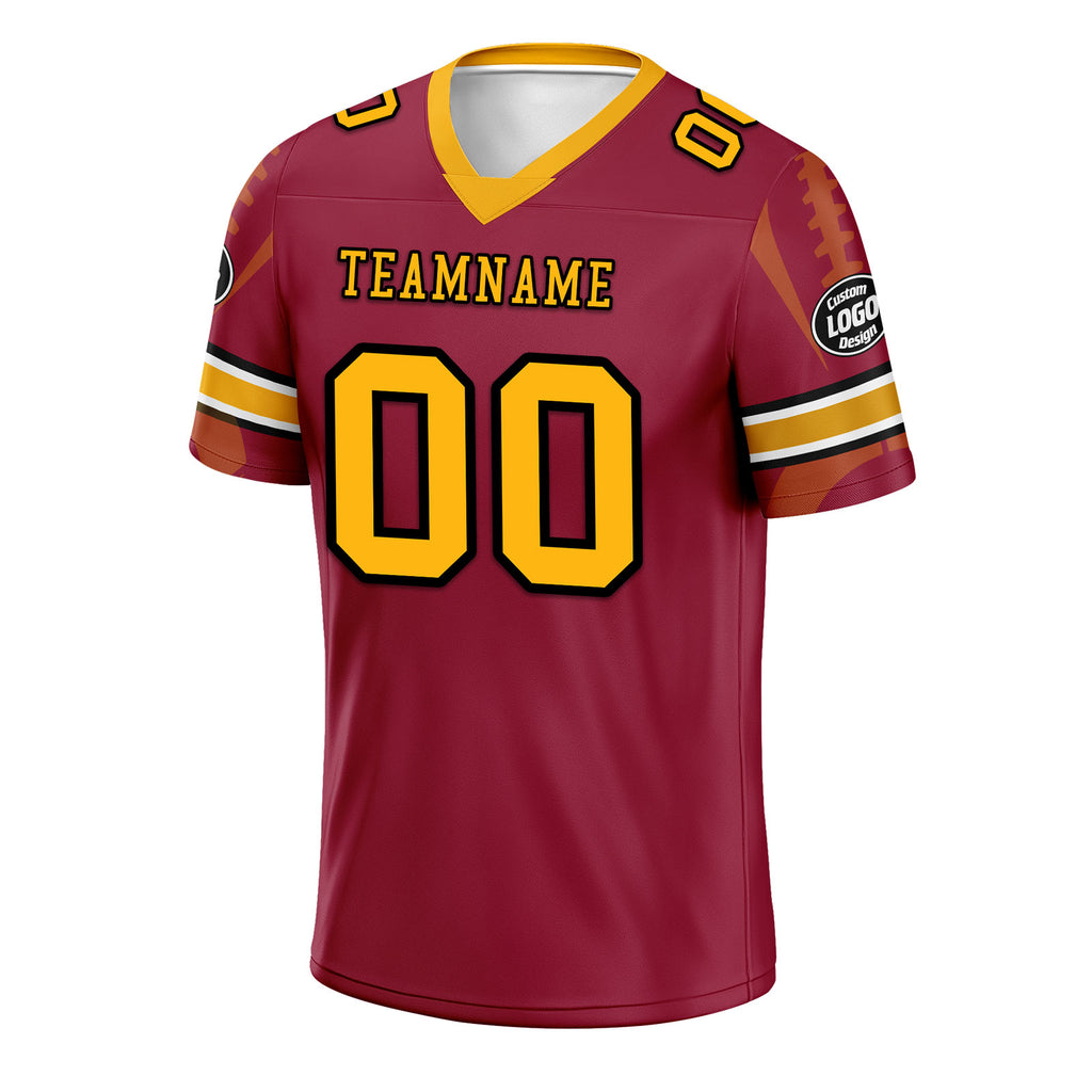 Custom Red Arizona Personalized Authentic Football Jersey FBJ02-D025033-1