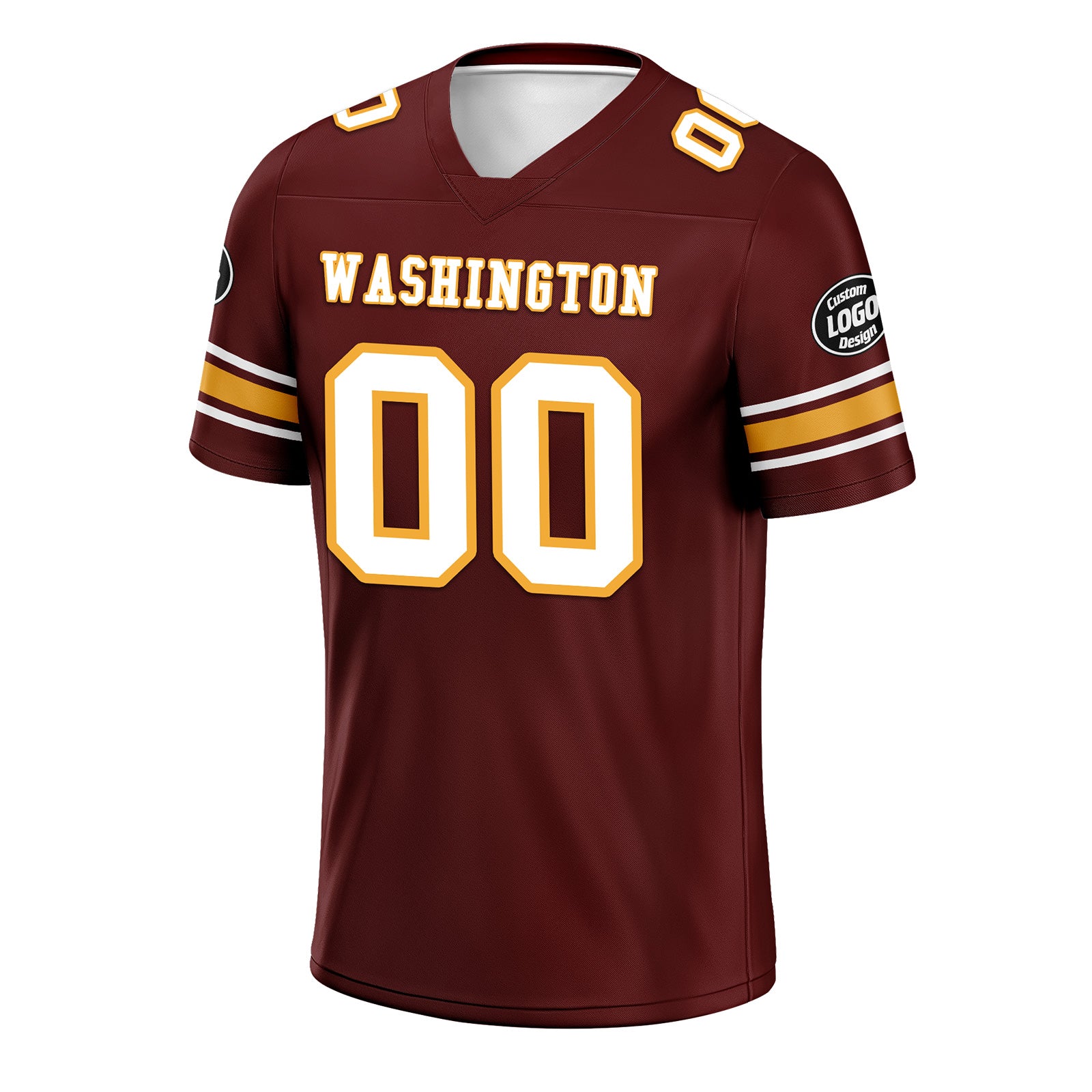 Custom Red Washington Personalized Authentic Football Jersey FBJ02-D020256-16