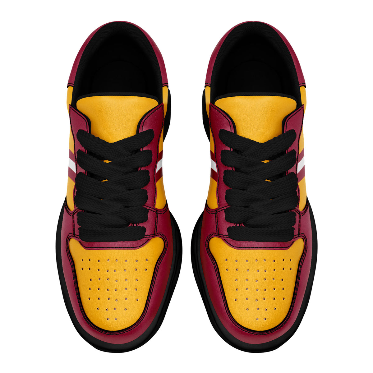 Custom Red Yellow Arizona Shoes Personalized Sneaker FN032-D020389-1