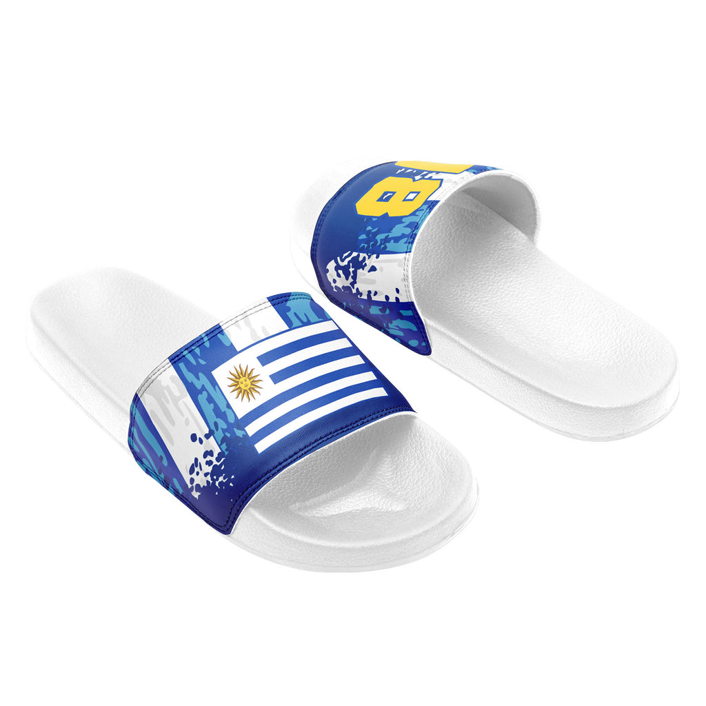 Custom Uruguay 2026 World Cup Sneakers DIY Country Flag Running Shoes Lightweight Sport Shoes Gift for Football Fans Personalized Team Name and Logo FN056-F009113-2