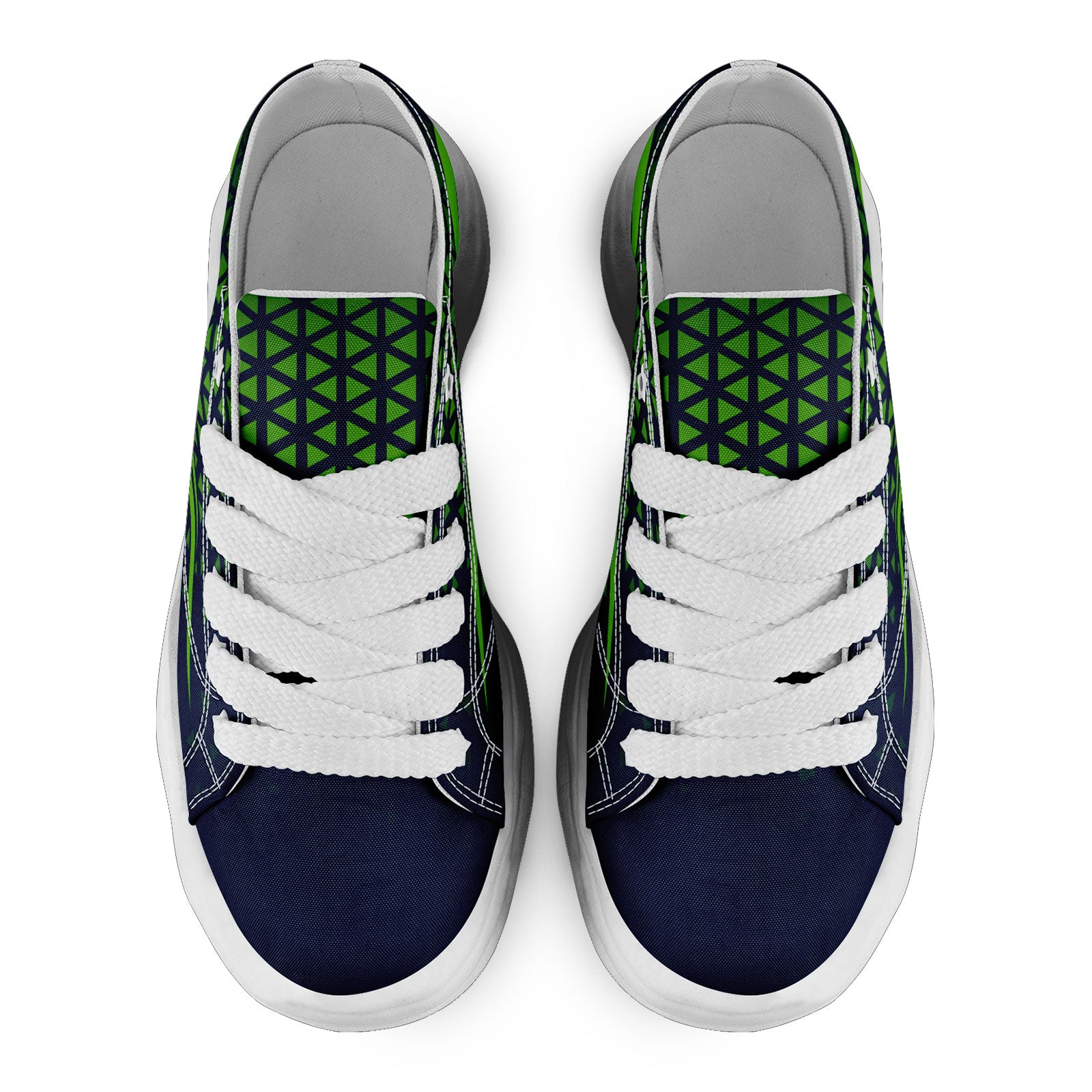 Custom Blue White Washington Football Jersey and Sports Shoes Combo Offer Personalized Combo ZH-D023031-27