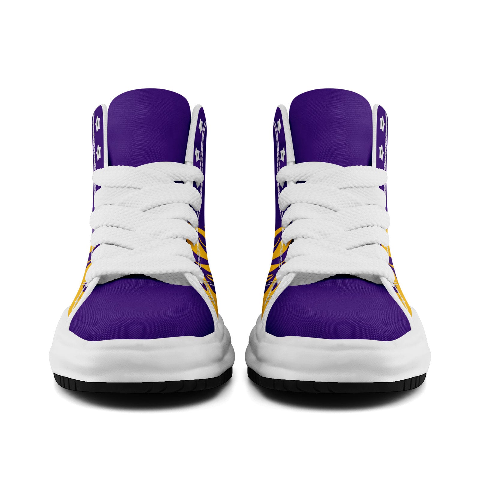 Custom Purple Yellow Minnesota Football Jersey and Firesoul Sports Shoes Combo Offer Personalized Combo ZH-D020273-17