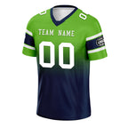 Custom Green Blue Seattle Football Jersey and Hat Combo Offer Personalized Combo ZH-D020326-27