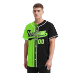 Custom Green Black Gradient Fashion Personalized Authentic Baseball Jersey BSBJ01-D0a709c