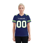 Custom Blue Classic Style Personalized Authentic Football Jersey FBJ02-bd0a70ad