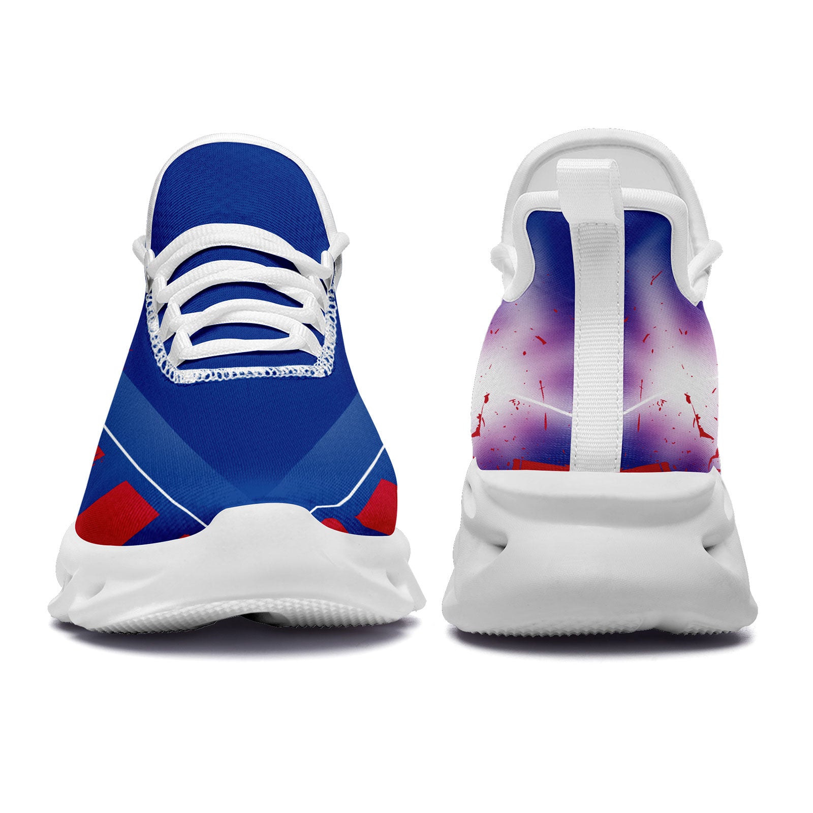Custom Blue Red Buffalo Maxsoul Shoes Personalized Sneaker FN003-D020260-4