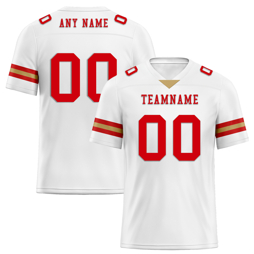 Custom White Classic Style Personalized Authentic Football Jersey FBJ02-bd0a70ac