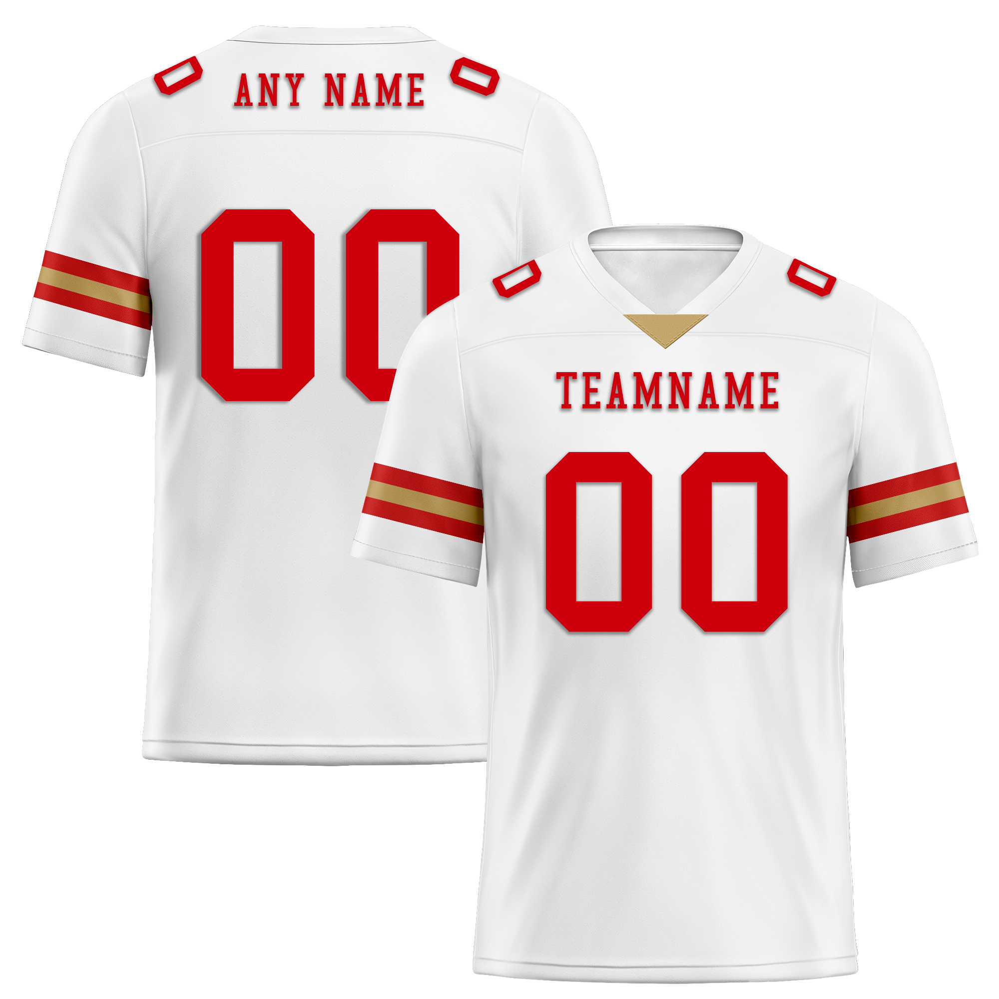 Custom White Classic Style Personalized Authentic Football Jersey FBJ02-bd0a70ac