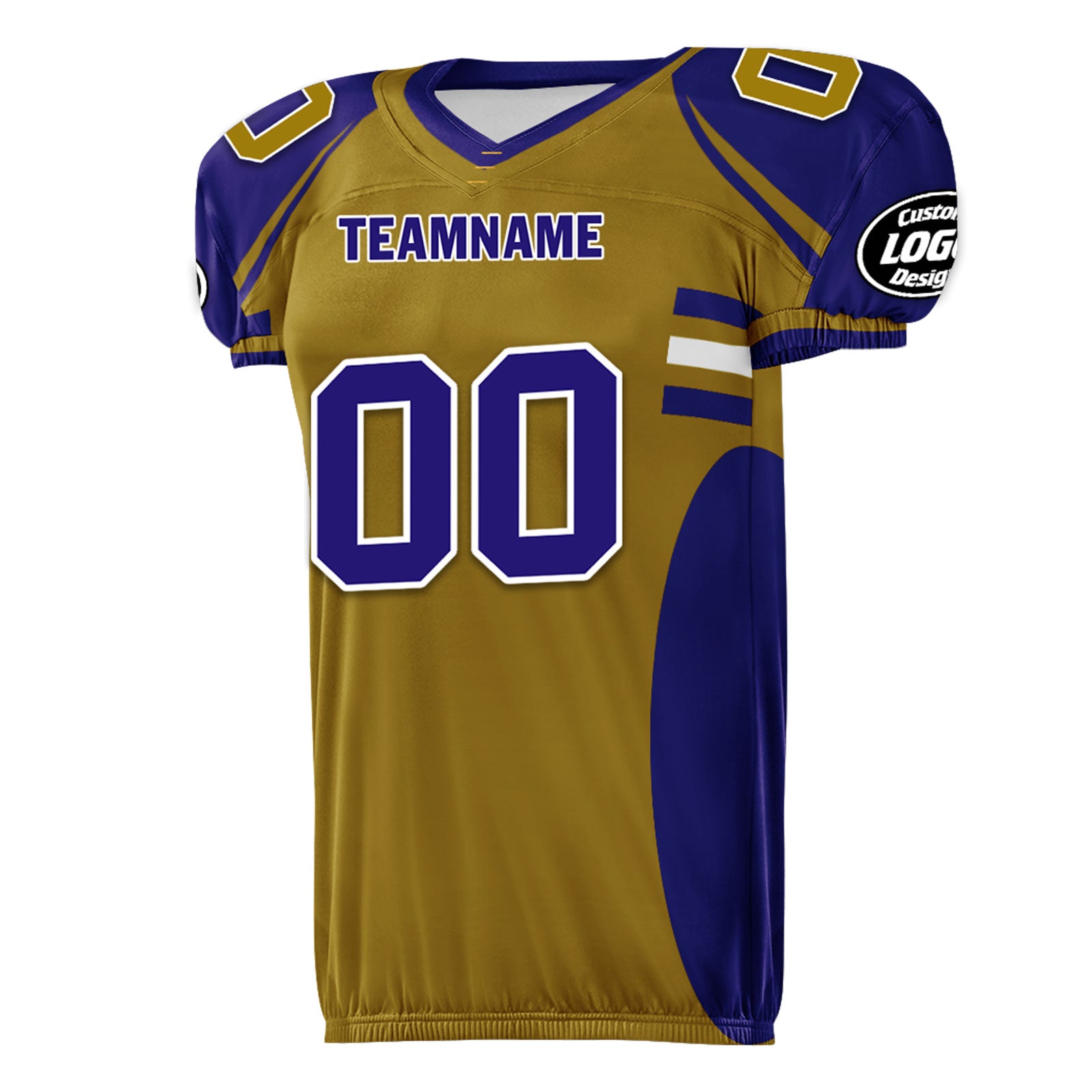 Custom Blue Yellow Maryland High-Performance American Football Jersey FBJ06-D023001-2