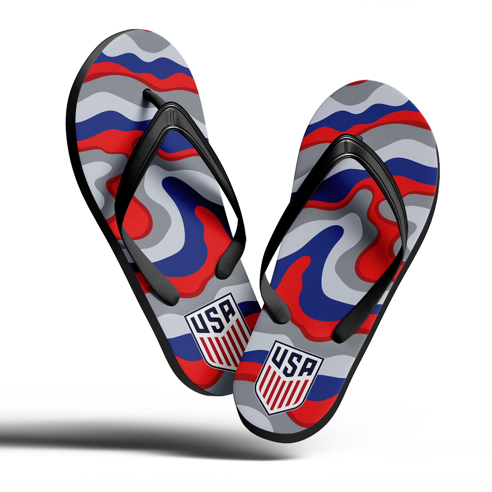 Custom United States 2026 World Cup Sneakers DIY Country Flag Running Shoes Lightweight Sport Shoes Gift for Football Fans Personalized Team Name and Logo FN058-F028041-6