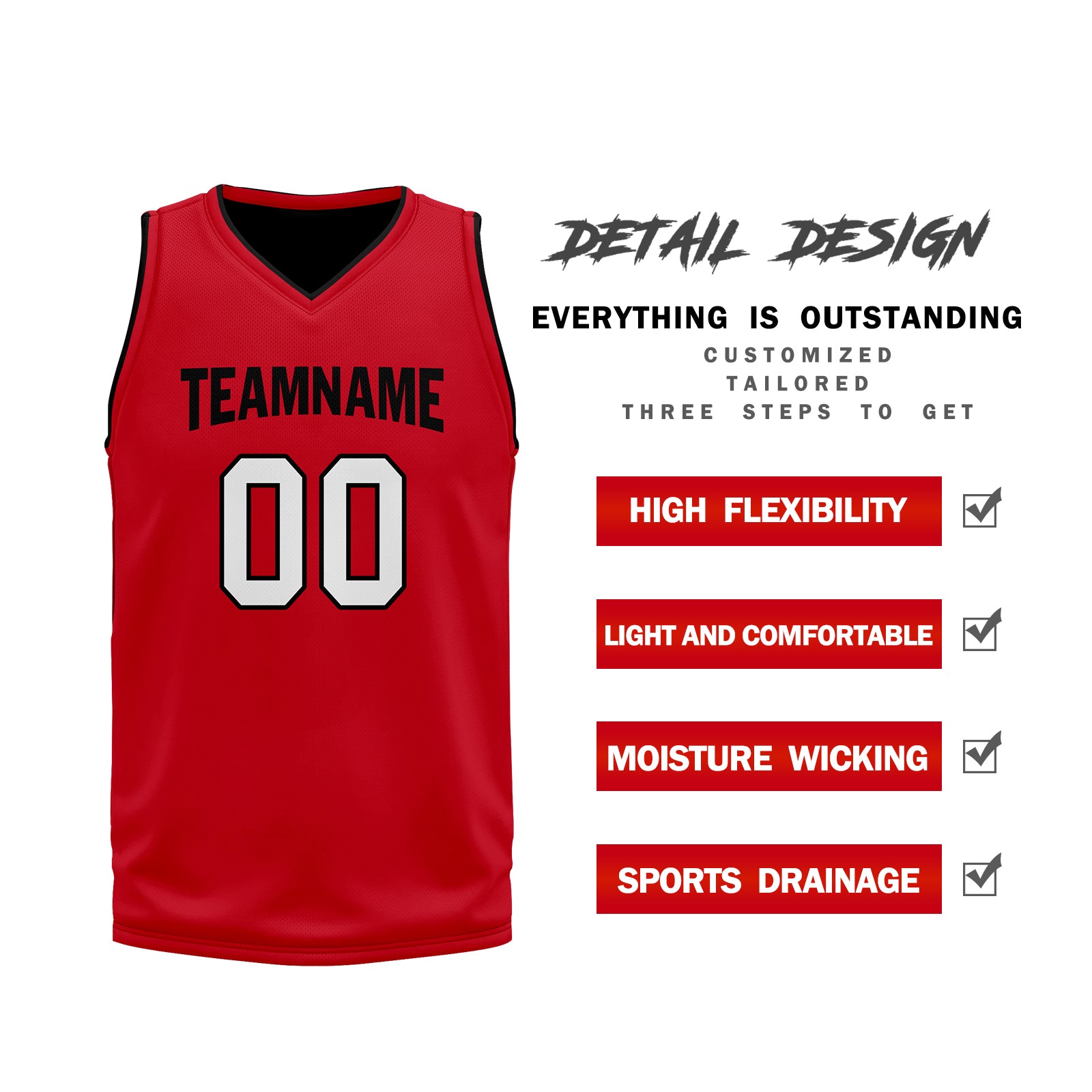 Custom Red City Edition Personalized Sports Uniform Authentic Basketball Jersey BBJ01-D06101-16