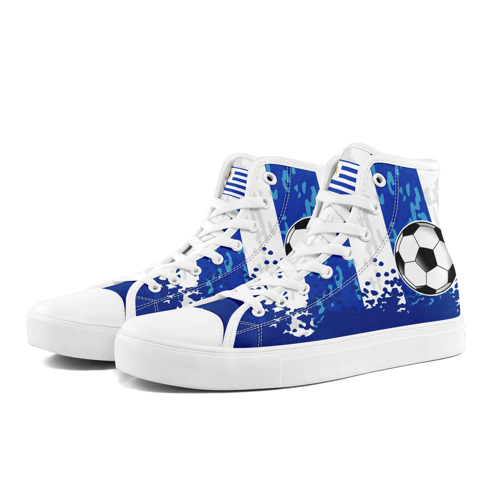 Custom Uruguay 2026 World Cup Sneakers DIY Country Flag Running Shoes Lightweight Sport Shoes Gift for Football Fans Personalized Team Name and Logo FN024-F009089-2