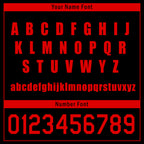 Custom Black Red Jersey MaxSoul Shoes and Hat Combo Offer Personalized Combo ZH-D020234-2