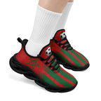 Custom Morocco 2026 World Cup Sneakers DIY Country Flag Running Shoes Lightweight Sport Shoes Gift for Football Fans Personalized Team Name and Logo FN003-F009073-2