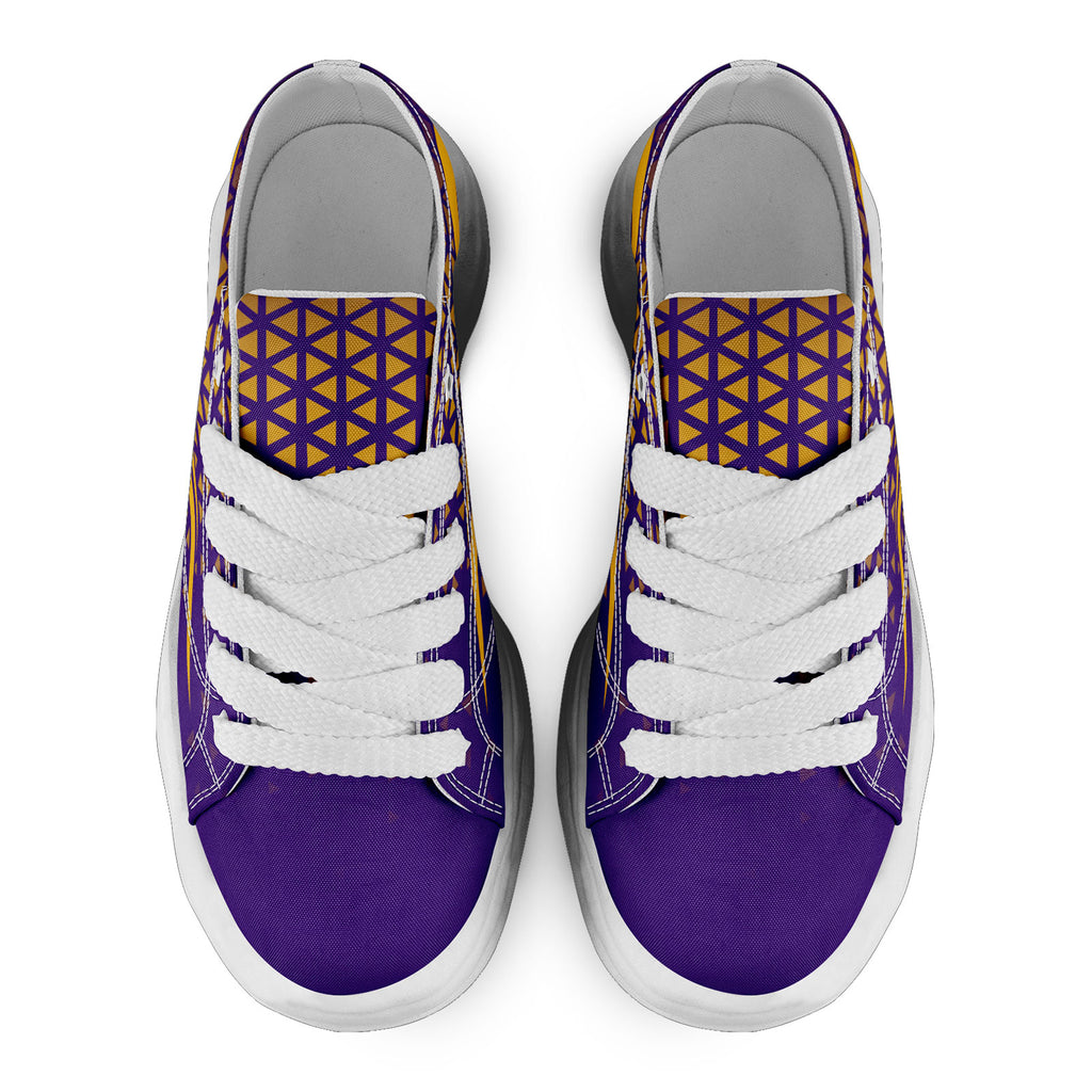 Custom Purple White Minnesota Football Jersey and Sports Shoes Combo Offer Personalized Combo ZH-D023031-17