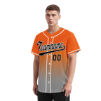 Custom Orange Grey Fade Fashion Personalized Authentic Baseball Jersey BSBJ01-D0a70ec