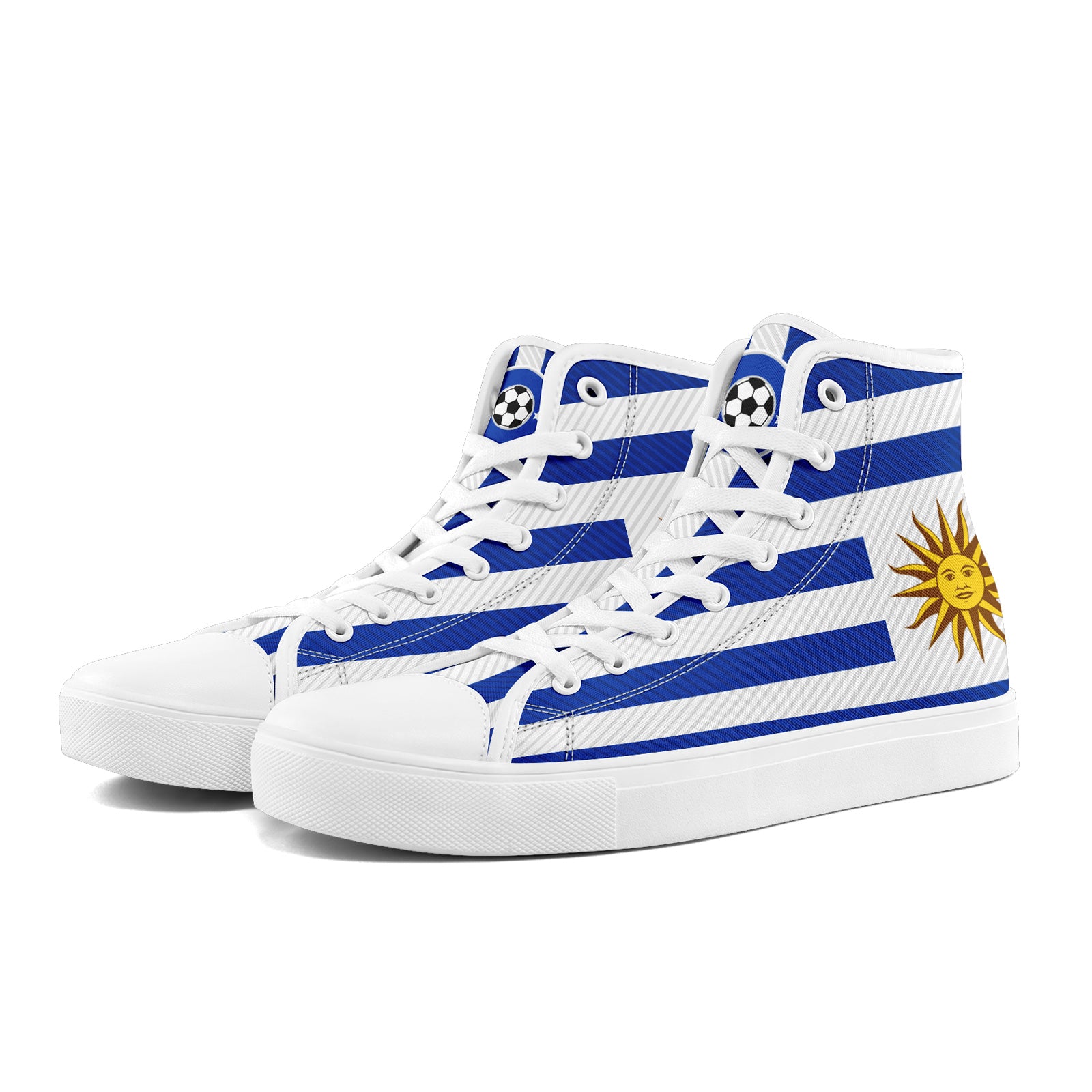 Custom Uruguay 2026 World Cup Sneakers DIY Country Flag Running Shoes Lightweight Sport Shoes Gift for Football Fans Personalized Team Name and Logo FN024-F009089-4