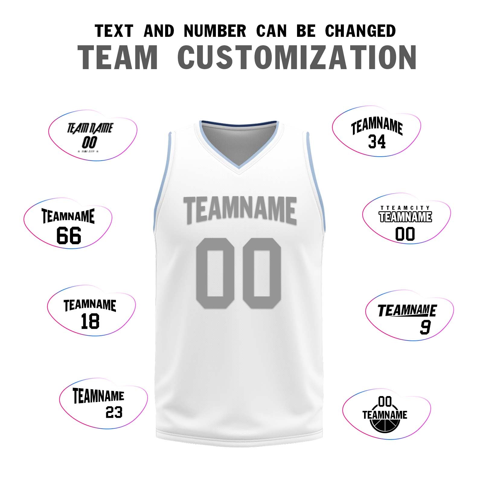 Custom White Gray Blue Dallas City Edition Personalized Reversible Basketball Set Sports Basketball Jersey BBJ01R-D0610-7