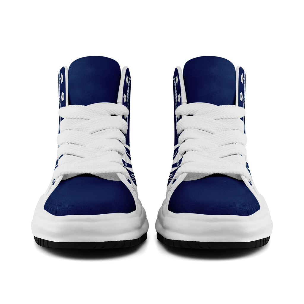 Custom Blue White Dallas Football Jersey and Firesoul Sports Shoes Combo Offer Personalized Combo ZH-D020273-9