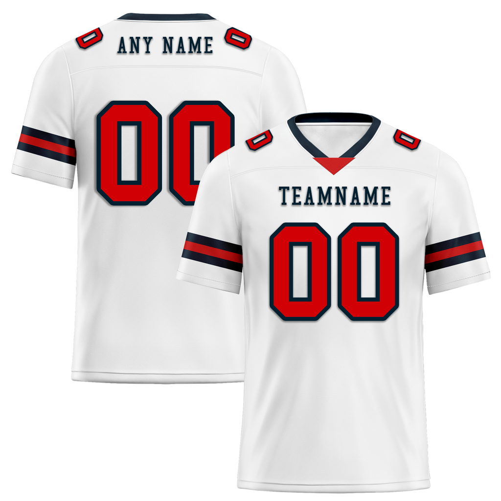 Custom White Classic Style Personalized Authentic Football Jersey FBJ02-bd0a70b7