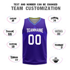 Custom Purple White Utah City Edition Personalized Reversible Basketball Set Sports Basketball Jersey BBJ01R-D0610-29