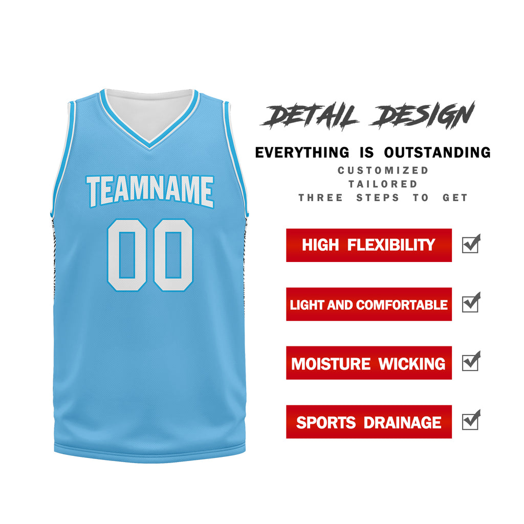 Custom Blue City Edition Personalized Sports Uniform Authentic Basketball Jersey BBJ01-D06101-6