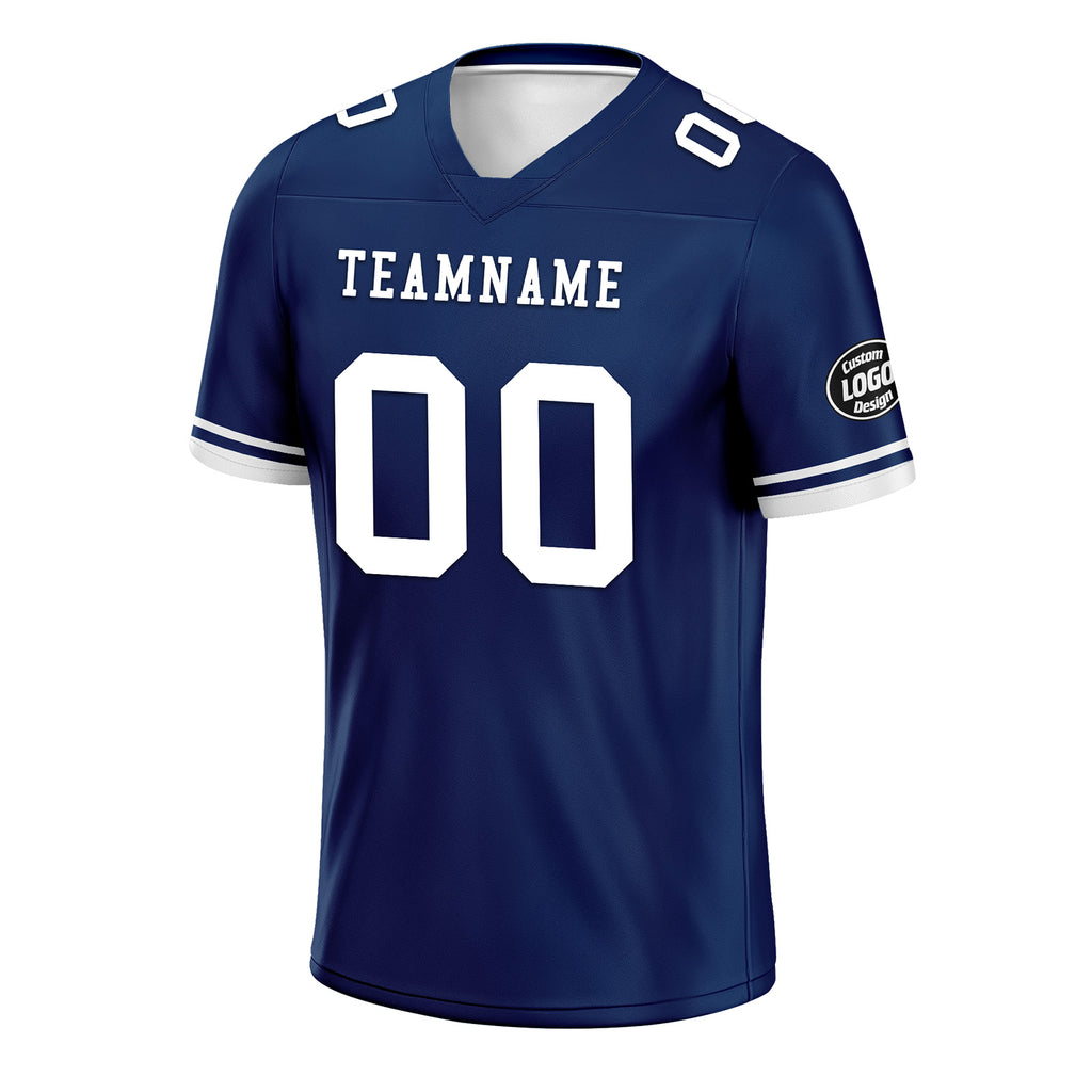 Custom Blue Dallas Personalized Authentic Football Jersey FBJ02-D020263-9