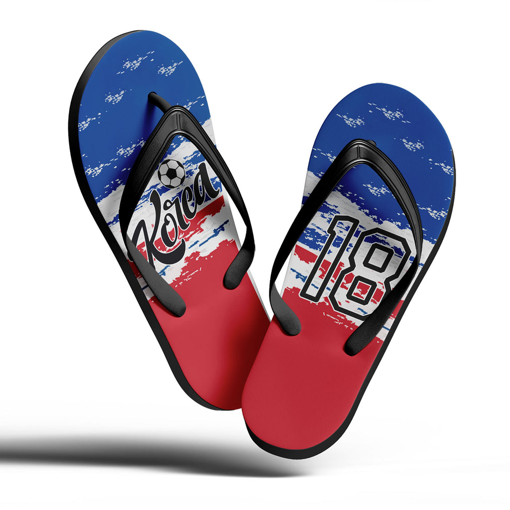 Custom South Korea 2026 World Cup Sneakers DIY Country Flag Running Shoes Lightweight Sport Shoes Gift for Football Fans Personalized Team Name and Logo FN058-F009109-2