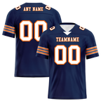 Custom Blue White Classic Style Personalized Authentic Football Jersey FBJ02-bd0a700d