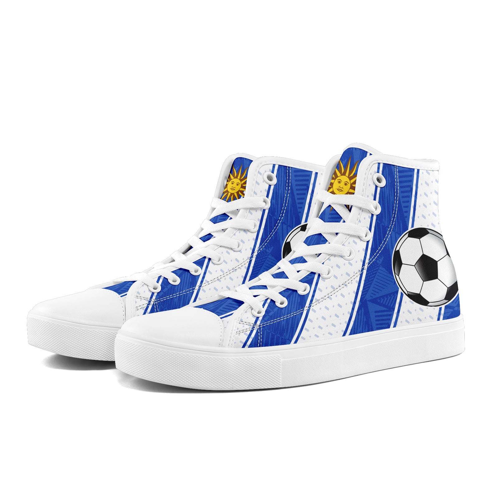 Custom Uruguay 2026 World Cup Sneakers DIY Country Flag Running Shoes Lightweight Sport Shoes Gift for Football Fans Personalized Team Name and Logo FN024-F009089-3