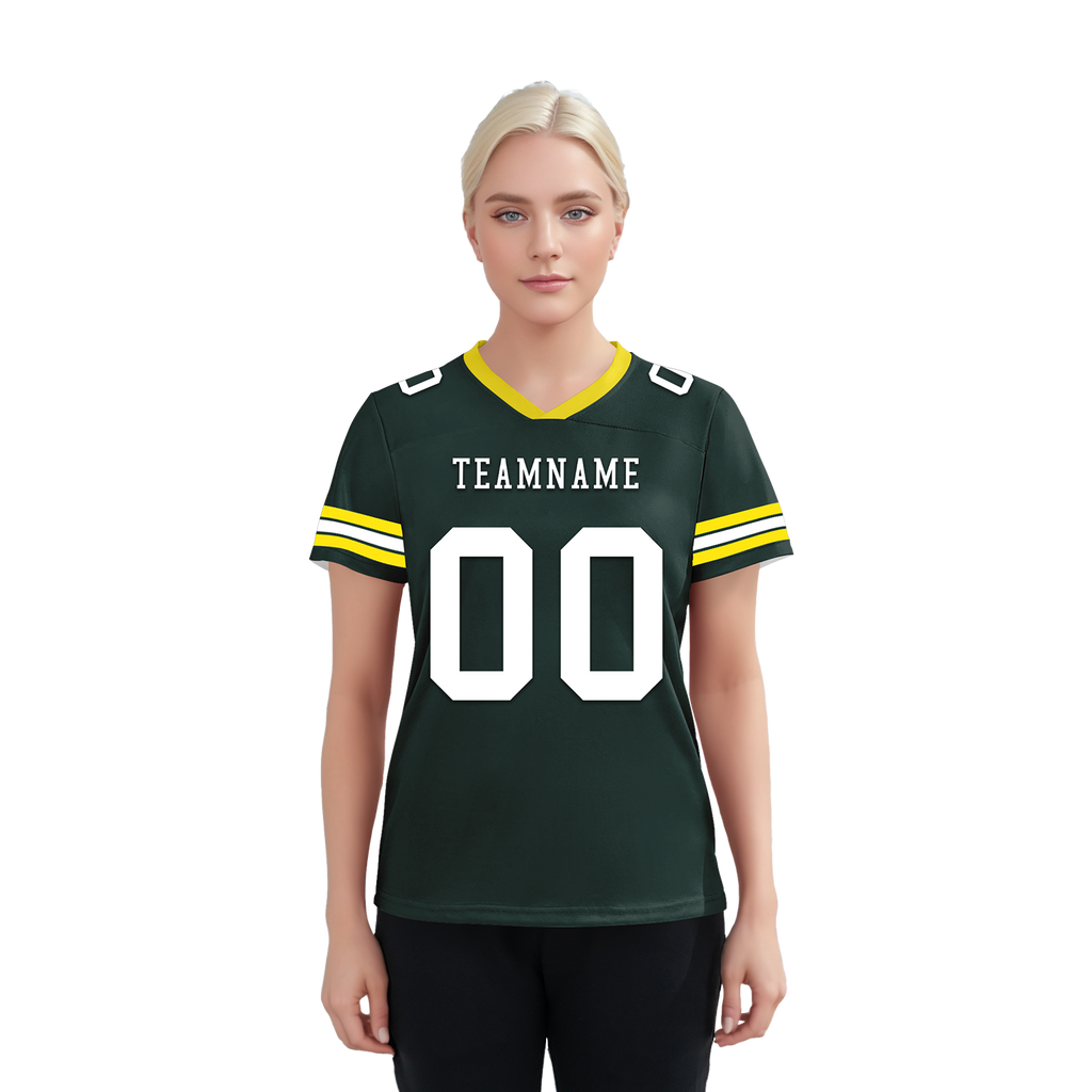 Custom Green Classic Style Personalized Authentic Football Jersey FBJ02-bd0a7007